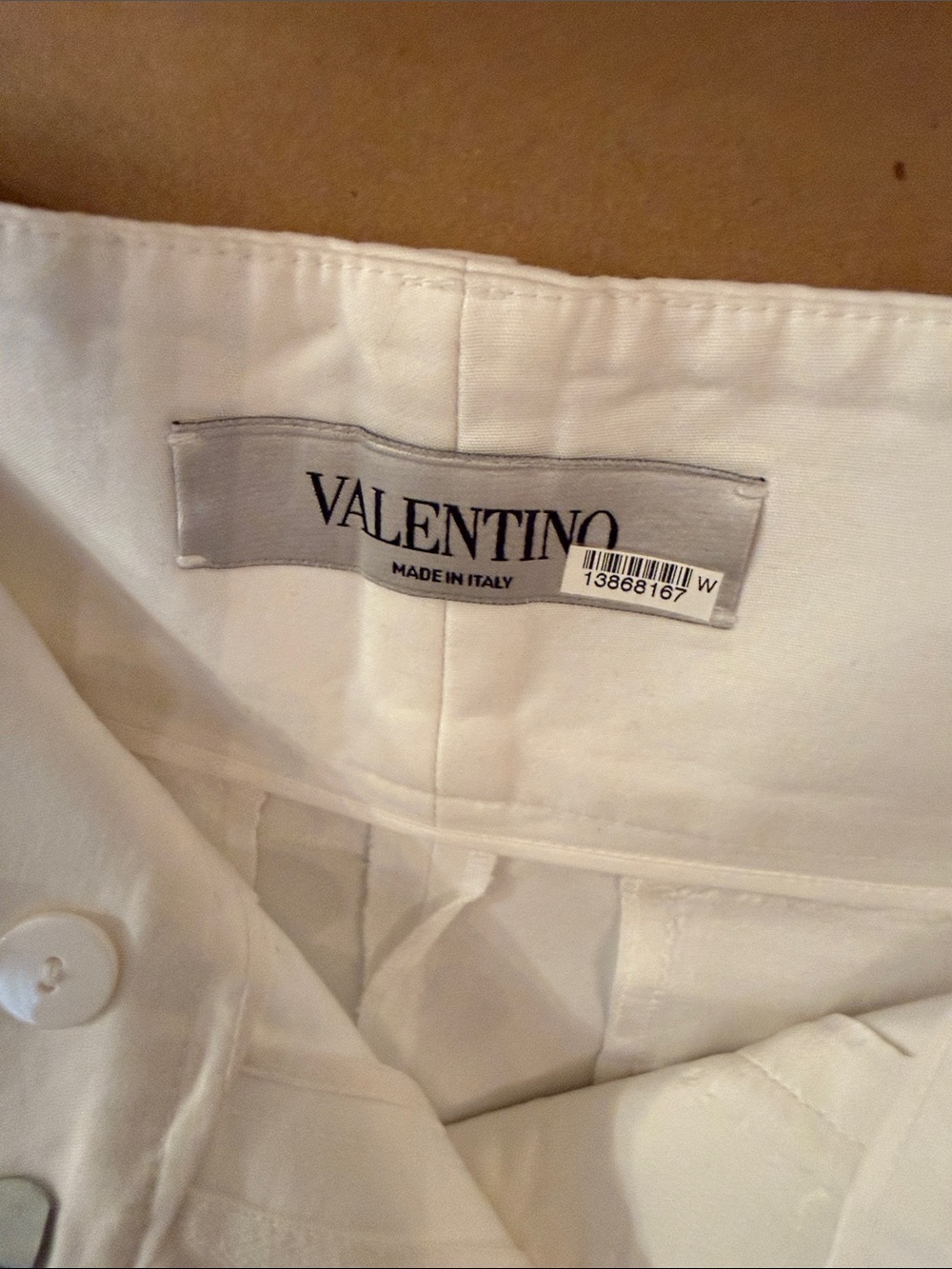 Valentino White Women’s Shorts with Subtle Tailoring